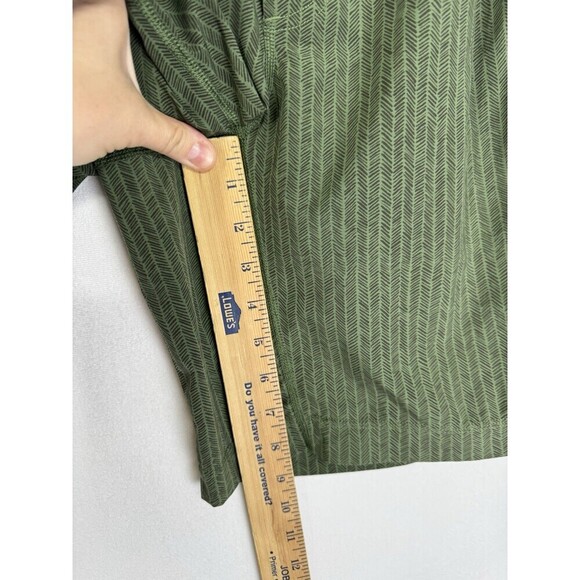 Lululemon Pace Breaker ‘Stretch Your Head’ Shorts Large Green Herringbone Lined - Picture 9 of 10